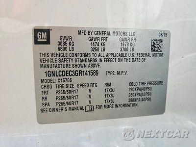 Zdjęcie 13 z 13 samochodu: 2016 CHEVROLET TAHOE POLICE VIN:1GNLCDEC3GR141589 - miniatura