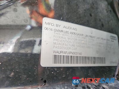 Zdjęcie 12 z 12 samochodu: 2015 AUDI A4 PREMIUM PLUS VIN:WAUFFAFL6FN003140 - miniatura