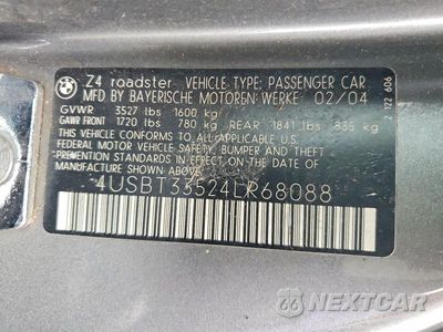 Zdjęcie 12 z 12 samochodu: 2004 BMW Z4 2.5 VIN:4USBT33524LR68088 - miniatura