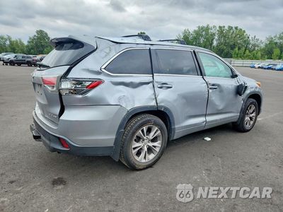 Trzecie zdjęcie samochodu z tyłu: 2015 TOYOTA HIGHLANDER XLE VIN:5TDJKRFH8FS142800 - miniatura