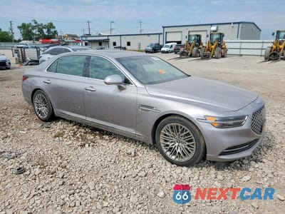 Czwarte zdjęcie samochodu z boku: 2021 GENESIS G90 PREMIUM VIN:KMTF34PA8MU090568 - miniatura