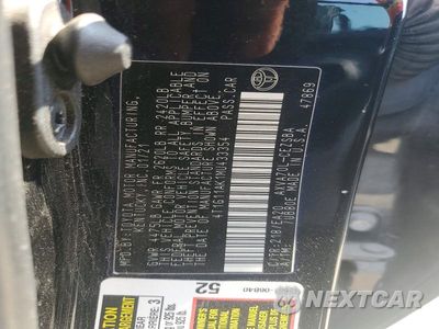 Zdjęcie 13 z 13 samochodu: 2021 TOYOTA CAMRY SE VIN:4T1G11AK1MU433354 - miniatura