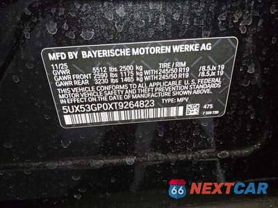 Zdjęcie 13 z 13 samochodu: 2026 BMW X3 30 XDRIVE VIN:5UX53GP0XT9264823 - miniatura