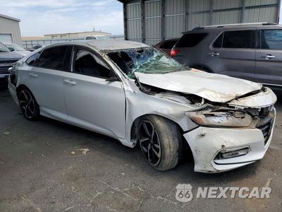 Czwarte zdjęcie samochodu z boku: 2019 HONDA ACCORD SPORT VIN:1HGCV1F31KA031486 - miniatura