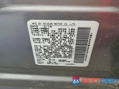 Zdjęcie 13 z 13 samochodu: 2015 NISSAN ROGUE SELECT S VIN:JN8AS5MV9FW756387 - miniatura