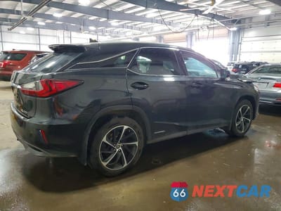 Trzecie zdjęcie samochodu z tyłu: 2018 LEXUS RX 450H BASE VIN:2T2BGMCA3JC024926 - miniatura