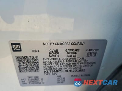 Zdjęcie 14 z 14 samochodu: 2024 CHEVROLET TRAILBLAZER LT VIN:KL79MRSL9RB201692 - miniatura