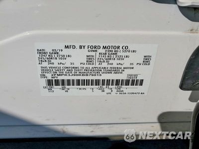Zdjęcie 13 z 13 samochodu: 2019 FORD EDGE SEL VIN:2FMPK3J90KBB79015 - miniatura