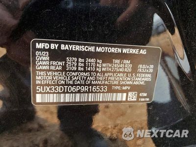 Zdjęcie 13 z 13 samochodu: 2023 BMW X4 XDRIVE30I VIN:5UX33DT06P9R16533 - miniatura