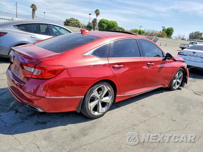 Trzecie zdjęcie samochodu z tyłu: 2018 HONDA ACCORD TOURING VIN:1HGCV1F95JA011101 - miniatura
