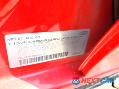 Zdjęcie 12 z 12 samochodu: 2013 AUDI A4 PREMIUM VIN:WAUDFAFL7DN045112 - miniatura