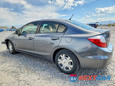 Drugie zdjęcie samochodu z przodu: 2012 HONDA CIVIC HYBRID VIN:JHMFB4F25CS009319 - miniatura
