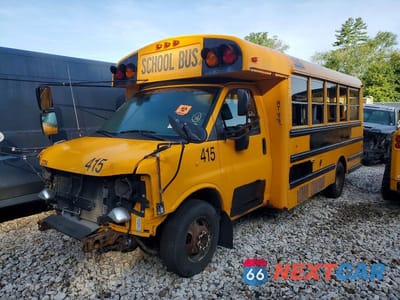 Trzecie zdjęcie samochodu z tyłu: 2012 THOMAS MINOTOUR G3500 - SCHOOL BUS VIN:1GB3G3BGXC1172222 - miniatura