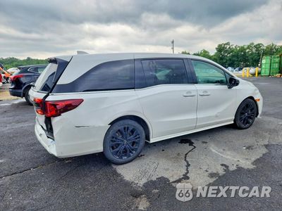 Trzecie zdjęcie samochodu z tyłu: 2025 HONDA ODYSSEY SPORT-L VIN:5FNRL6H70SB056172 - miniatura