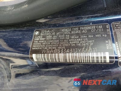 Zdjęcie 12 z 12 samochodu: 2001 BMW 325 CI VIN:WBABS33431JY56811 - miniatura