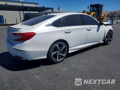 Trzecie zdjęcie samochodu z tyłu: 2021 HONDA ACCORD SPORT VIN:1HGCV1F39MA071852 - miniatura