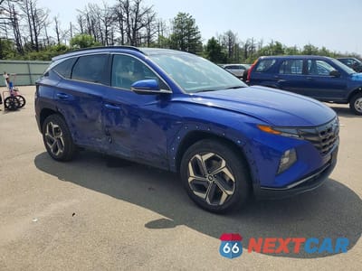 Czwarte zdjęcie samochodu z boku: 2022 HYUNDAI TUCSON LIMITED VIN:5NMJECAE1NH020587 - miniatura