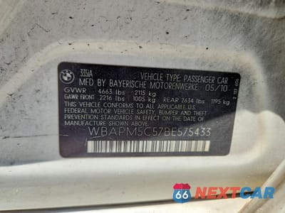 Zdjęcie 12 z 12 samochodu: 2011 BMW 335 I VIN:WBAPM5C57BE575433 - miniatura