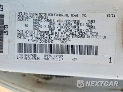 Zdjęcie 12 z 12 samochodu: 2012 TOYOTA TUNDRA GRADE VIN:5TFUM5F15CX034143 - miniatura