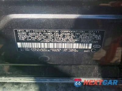 Zdjęcie 12 z 12 samochodu: 2011 LEXUS ES 350 VIN:JTHBK1EGXB2463252 - miniatura