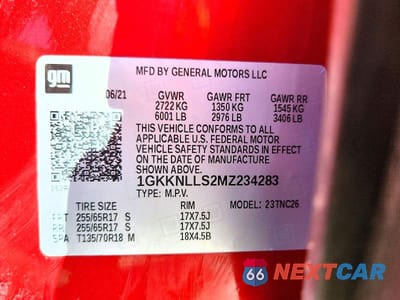 Zdjęcie 14 z 14 samochodu: 2021 GMC ACADIA AT4 VIN:1GKKNLLS2MZ234283 - miniatura