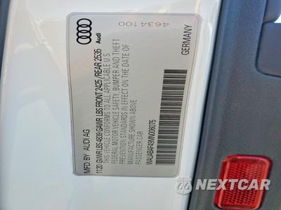 Zdjęcie 13 z 13 samochodu: 2021 AUDI A4 VIN:WAUABAF49MN006075 - miniatura