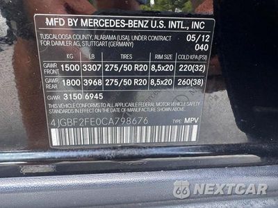 Zdjęcie 13 z 13 samochodu: 2012 MERCEDES-BENZ GL 350 BLUETEC VIN:4JGBF2FE0CA798676 - miniatura