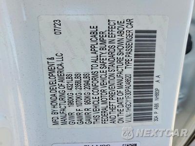 Zdjęcie 12 z 12 samochodu: 2023 HONDA ACCORD EX VIN:1HGCY1F30PA048620 - miniatura