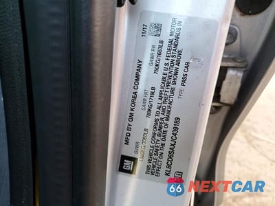 Zdjęcie 12 z 12 samochodu: 2018 CHEVROLET SPARK 1LT VIN:KL8CD6SAXJC439189 - miniatura