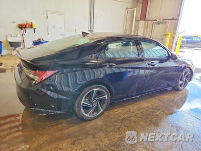 Trzecie zdjęcie samochodu z tyłu: 2021 HYUNDAI ELANTRA N LINE VIN:KMHLR4AF4MU153200 - miniatura