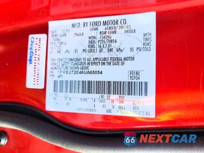 Zdjęcie 13 z 13 samochodu: 2006 FORD EXPLORER XLS VIN:1FMEU72E46UA65054 - miniatura