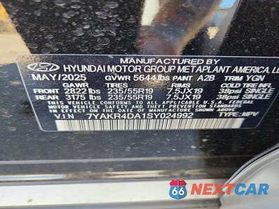 Zdjęcie 12 z 12 samochodu: 2025 HYUNDAI IONIQ 5 LIMITED VIN:7YAKR4DA1SY024992 - miniatura