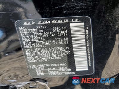 Zdjęcie 13 z 13 samochodu: 2012 NISSAN QUEST 3.5 S VIN:JN8AE2KP1C9034660 - miniatura