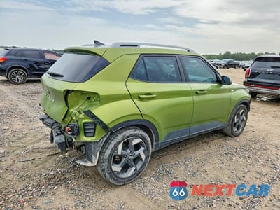 Trzecie zdjęcie samochodu z tyłu: 2022 HYUNDAI VENUE SEL VIN:KMHRC8A39NU141120 - miniatura