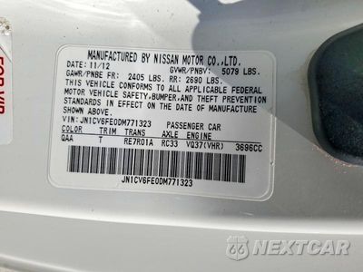 Zdjęcie 12 z 12 samochodu: 2013 INFINITI G37 CONVERTIBLE BASE VIN:JN1CV6FE0DM771323 - miniatura