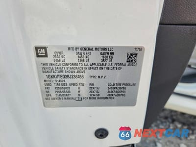 Zdjęcie 13 z 13 samochodu: 2011 GMC ACADIA DENALI VIN:1GKKVTED3BJ236456 - miniatura