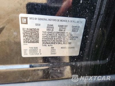 Zdjęcie 12 z 12 samochodu: 2019 CHEVROLET EQUINOX LT VIN:3GNAXKEV3KL302783 - miniatura