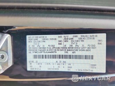 Zdjęcie 12 z 12 samochodu: 2018 FORD ESCAPE S VIN:1FMCU0F70JUA49579 - miniatura