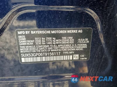 Zdjęcie 13 z 13 samochodu: 2026 BMW X3 30 XDRIVE VIN:5UX53GP06T9156117 - miniatura