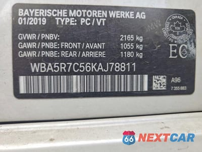 Zdjęcie 13 z 13 samochodu: 2019 BMW 330XI VIN:WBA5R7C56KAJ78811 - miniatura
