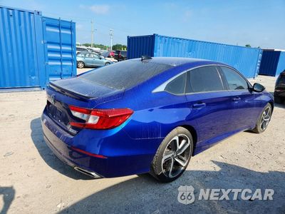 Trzecie zdjęcie samochodu z tyłu: 2021 HONDA ACCORD SPORT SE VIN:1HGCV1F4XMA001494 - miniatura