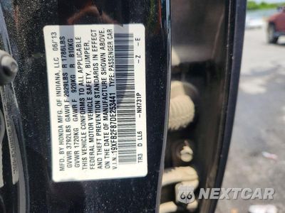 Zdjęcie 13 z 13 samochodu: 2013 HONDA CIVIC EX VIN:19XFB2F87DE253441 - miniatura