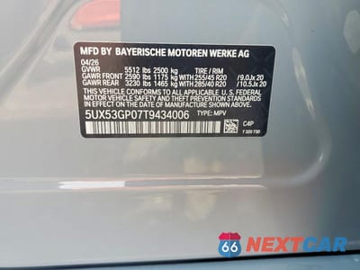 Zdjęcie 13 z 13 samochodu: 2026 BMW X3 30 XDRIVE VIN:5UX53GP07T9434006 - miniatura