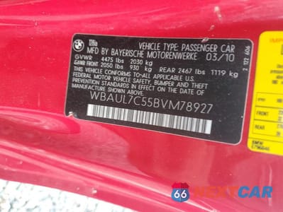 Zdjęcie 12 z 12 samochodu: 2011 BMW 128 I VIN:WBAUL7C55BVM78927 - miniatura