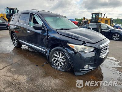 Czwarte zdjęcie samochodu z boku: 2013 INFINITI JX35 BASE VIN:5N1AL0MM9DC351532 - miniatura
