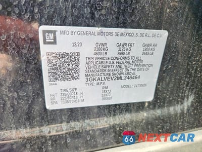 Zdjęcie 13 z 13 samochodu: 2021 GMC TERRAIN SLT VIN:3GKALVEV2ML346464 - miniatura