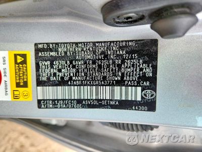 Zdjęcie 12 z 12 samochodu: 2016 TOYOTA CAMRY LE VIN:4T4BF1FKXGR543771 - miniatura