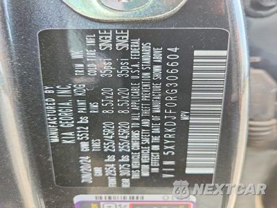 Zdjęcie 13 z 13 samochodu: 2024 KIA SORENTO X-LINE SX VIN:5XYRKDJF0RG306604 - miniatura