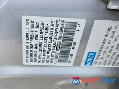Zdjęcie 12 z 12 samochodu: 2013 ACURA ILX VIN:19VDE3F79DE302336 - miniatura