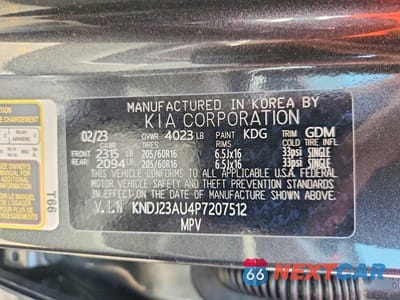 Zdjęcie 12 z 12 samochodu: 2023 KIA SOUL LX VIN:KNDJ23AU4P7207512 - miniatura